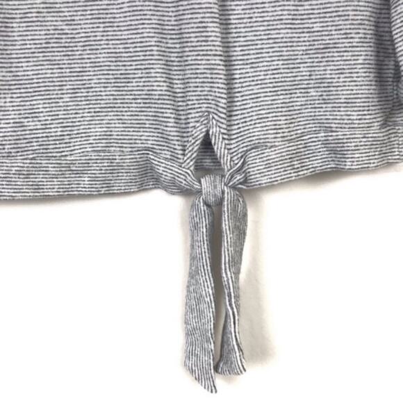 Grey & Gray Medium Striped Sweatshirt Top - Picture 4 of 8